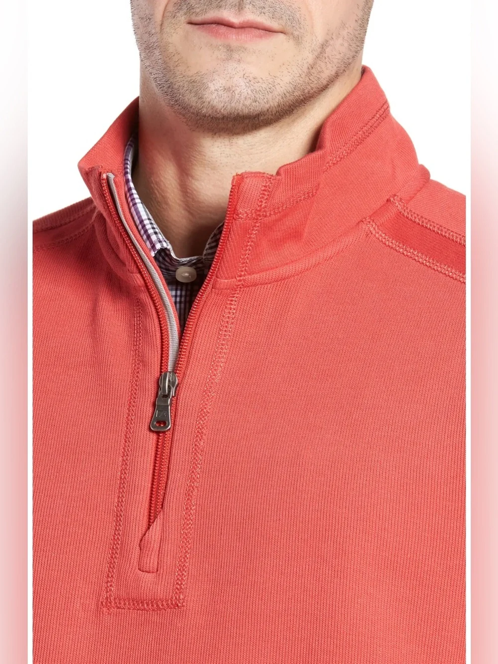 Cutter & Buck Bayview Quarter Zip Pullover Sweater in Sod size XL Tall